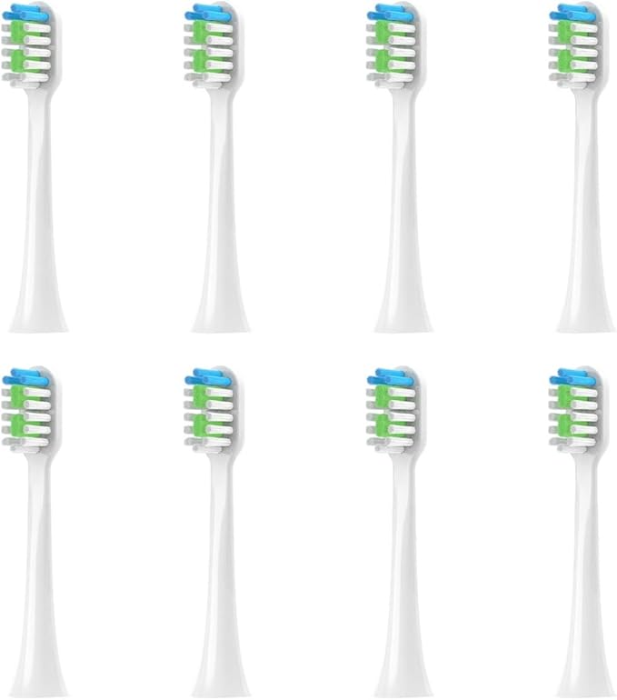 Replacement Toothbrush HeadsCompatible for ROAMAN T3/T5/T10/T10S/T20/E7/V5 Electric(8pcs White)