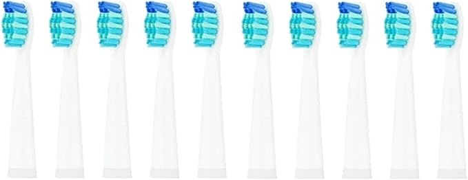 5-10Pcs Replacement Brush Heads Compatible for Seago/Fairywill Electric Toothbrush FW/SG 507/508/515/551/917/959/908 Bristle(10pcs White)