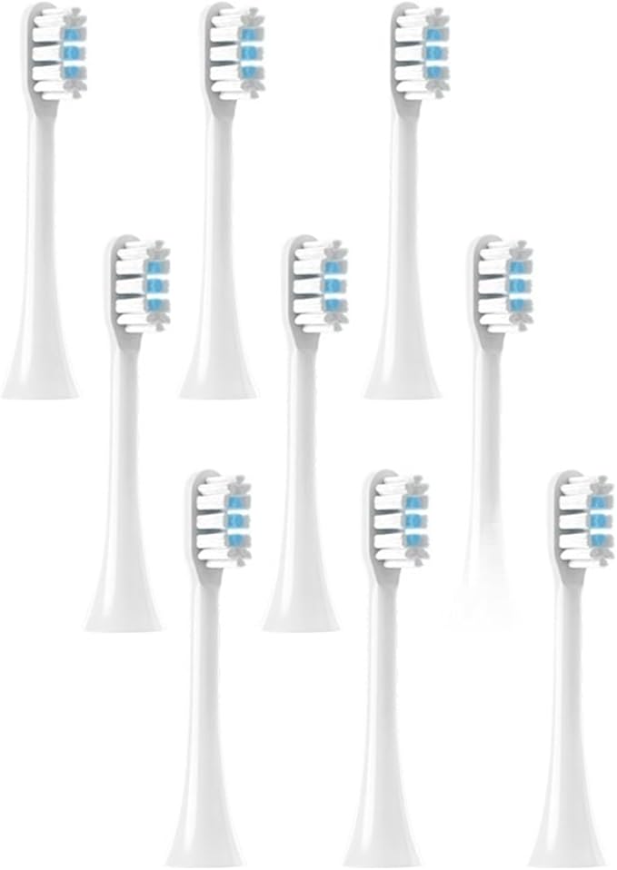 Compatible for HX9003 9013 9112 9141 9172 9182 9332 9340 9342 9350 9352 9362 9363 Toothbrush Soft Bristle Heads(9pcs)