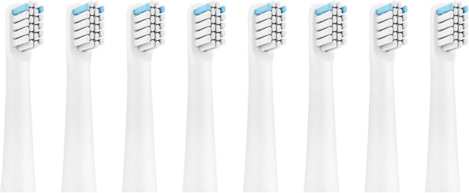 Compatible ForRealme N1 N2 RTX2103 SN301 Electric Toothbrush Replacement Heads Sonic Smart Brush Soft Bristle Nozzles4/8/16pcs(White 8PCS)