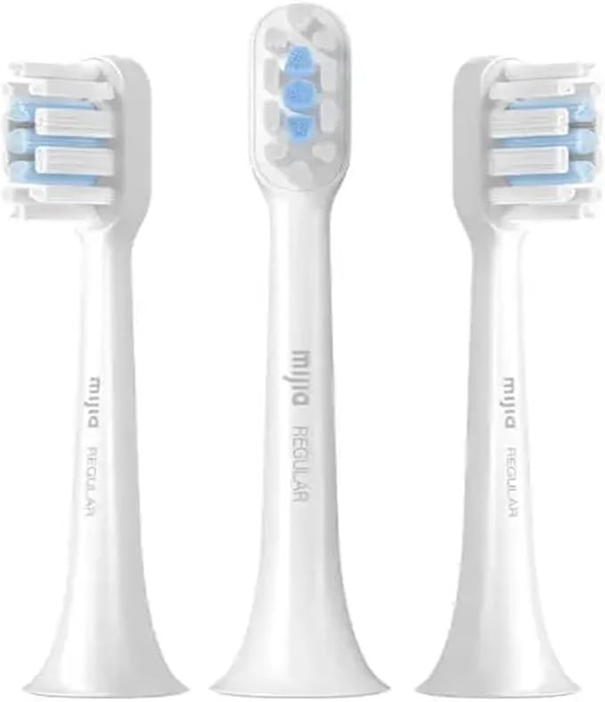 Compatible with Xiaomi Mijia T301 T302 Smart Electric Toothbrush Heads(3 pcs White)