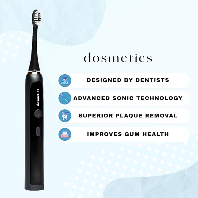 Electric Toothbrush for Adults Sonic Toothbrush with Replaceable Heads and 15 Brushing Modes Rechargeable Waterproof Toothbrushes for Plaque Removal with Charging Base and Travel Cap