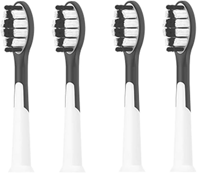 Compatible for SUBORT Brush Heads S9 Sonic Electric Toothbrush Accessories Replacement(4 White Brush Head)