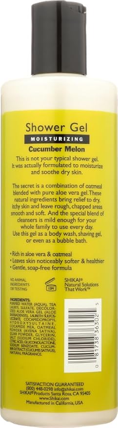 Bulk Saver Pack 9x12 FZ : Shikai Products Shower Gel - Cucumber Melon