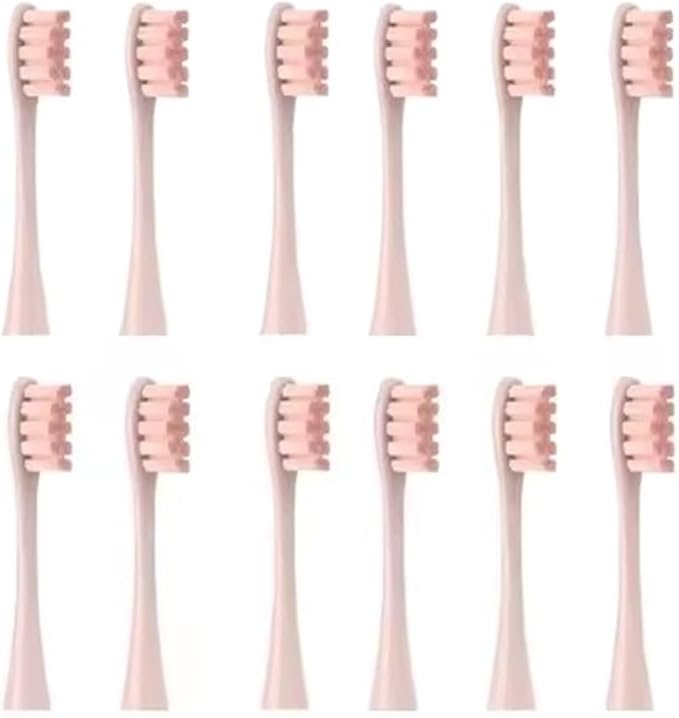 Soft Vacuum Bristle Electric Toothbrush Heads Compatible with X Pro Z1 F1 One Air 2 SE - 8 Pack 12(12pcs Pink)