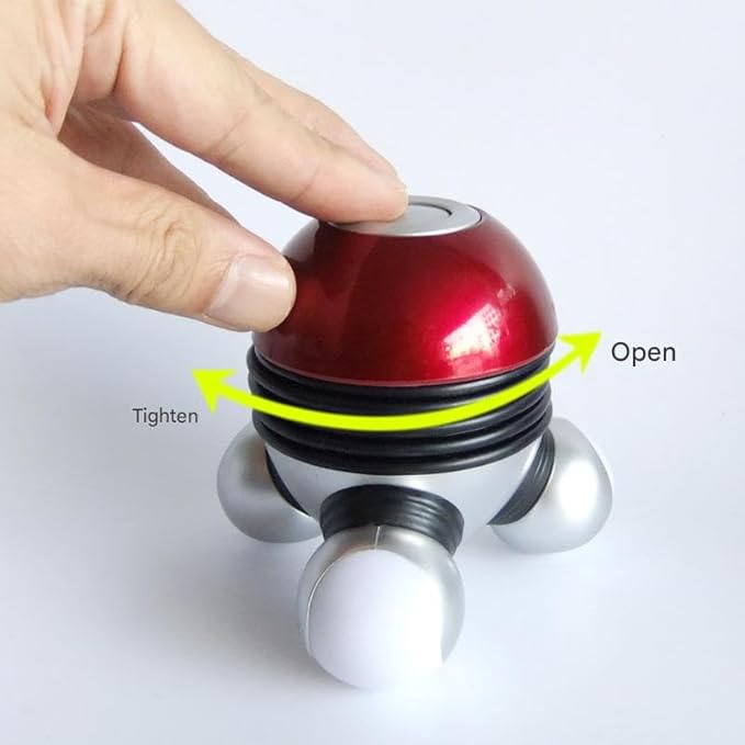 Mini Massager - Portable Compact Massage Tool for Neck Back Shoulder Leg Rechargeable &amp Adjustable Vibration for Home Office Travel Use