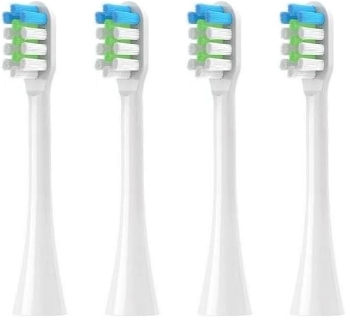 Replacement Toothbrush HeadsCompatible for Nandme Nx9000 Sonic Electric Soft Bristles(4pcs White)