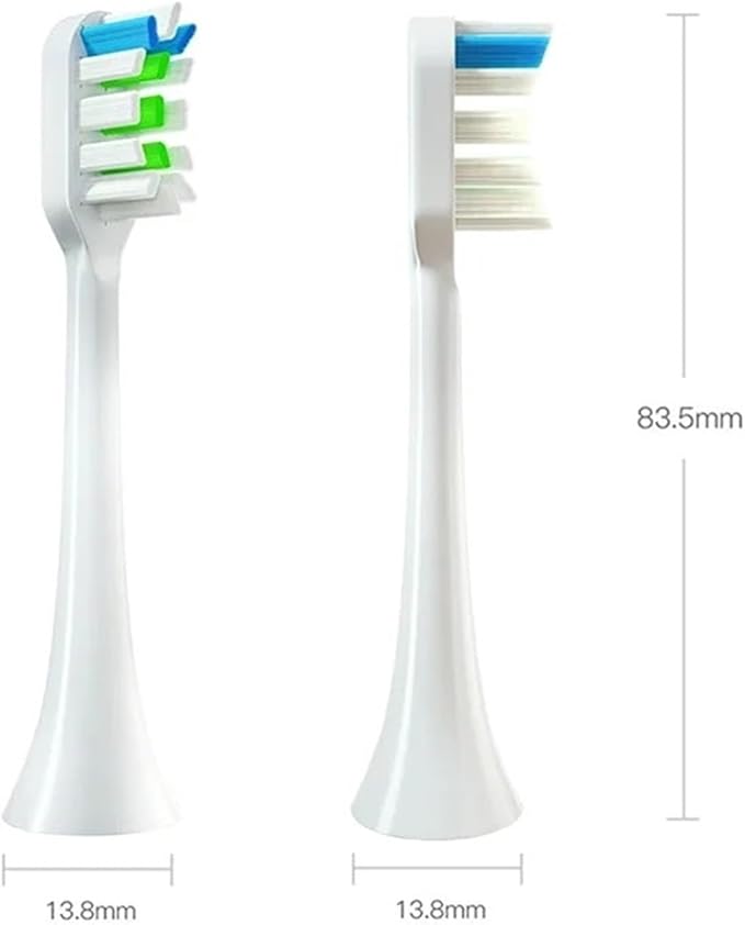 4-16Pcs Replacement Brush HeadsCompatible for SOOCAS X3/X3U/X5 Clean Soft Sonic Electric Toothbrush(16Black)