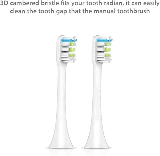 8-12pcs Replacement HeadsCompatible for X3 X5 X3U X1 V1 V2 Head Tooth Brush Nozzles(W-12pcs)
