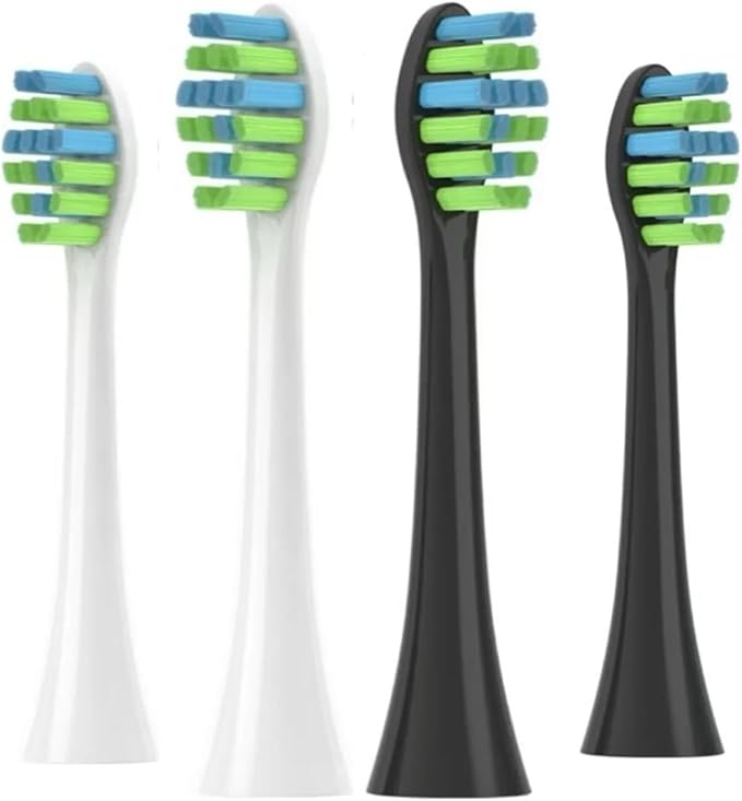 Replacement Brush Heads Compatible for 7AM2M AM101/AM105 Sonic Electric Toothbrush Vacuum Soft Bristle Nozzles8/16PCS(8pcs White)