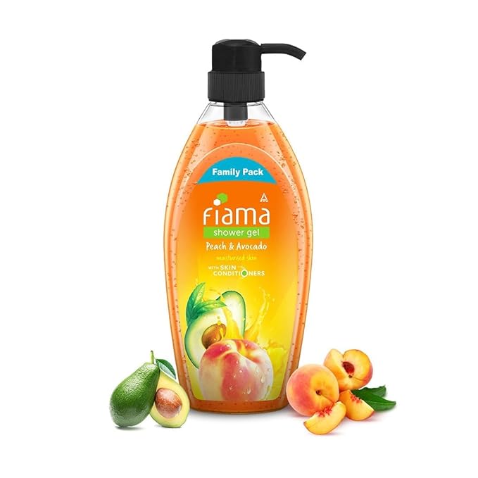 Faima Peach &amp Avocado Body Wash Shower Gel 900ml Family Pack