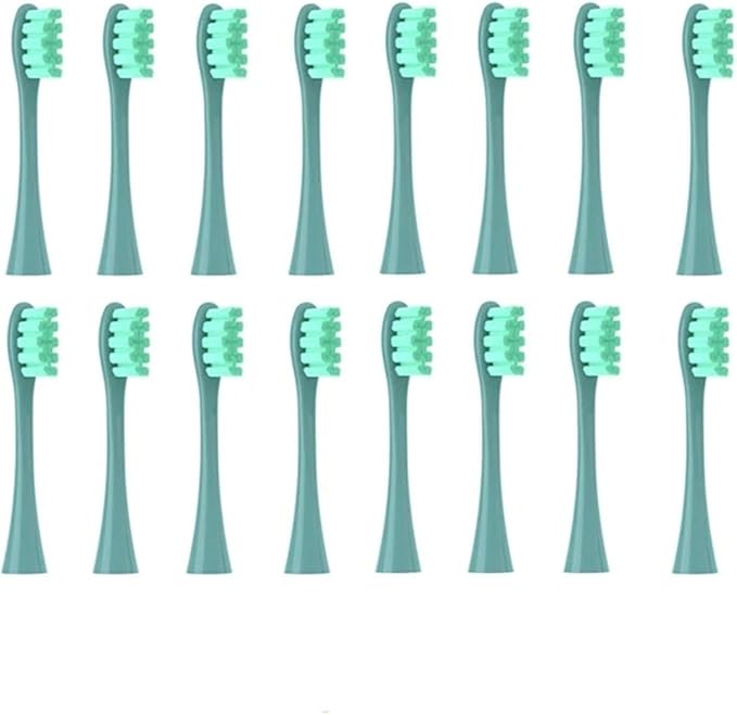 Compatible for Oclean X/X PRO/ Z1/ F1/ One/Air 2 /SE Sonic Electric Toothbrush Replacement Brush Heads Soft Bristle Nozzles Head(16 Green)