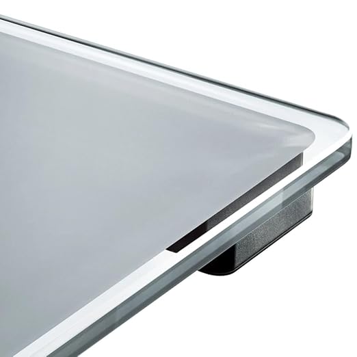 Soehnle Digital Scale Style Sense Comfort 600 Extra Large Bathroom Digital Scales White Weighing Scales Safety Glass Weight Scales for Body Weight Weighing in kg lb and st Capacity to 200 Kg