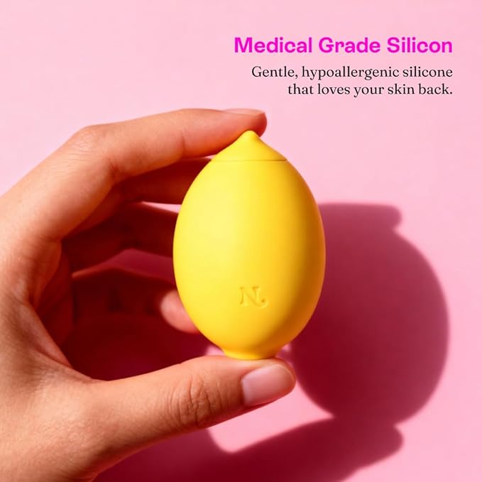 Hello Nancy Massager Device for Women Handheld Air Suction with 12 Intensities Discreet Lemon Shape for Comfort and Relaxation Compact Travel Friendly Massager for Daily Wellness and Stress Relief