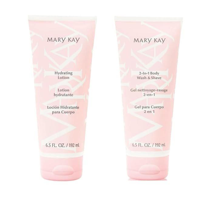 Mary Kay Hydrating Lotion &amp 2-in-1 Body Wash &amp Shave ~ 6.5 Oz Tubes
