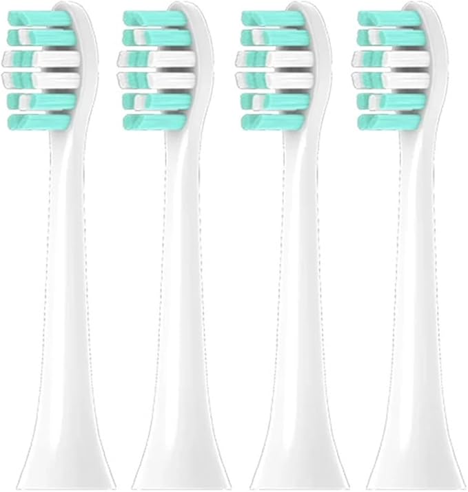 Compatible for Philips HX6932 HX6933 HX6942 HX6950 HX6952 HX6982 Replacement DuPon Toothbrush Soft Bristle Brush Heads(PHILIPS-4pcs)