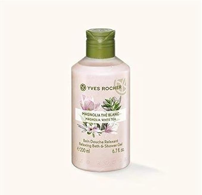 Yves Rocher Relaxing Bath &amp Shower Gel - Magnolia White Tea Relaxing