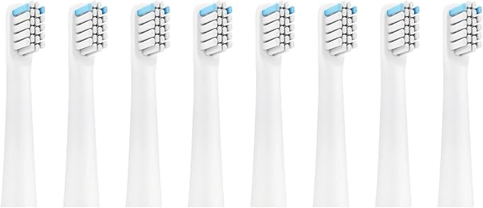 Compatible for Realme N1 N2 RTX2103 SN301 Electric Toothbrush Replacement Heads Soft Bristle Nozzles4/8/16pcs(8PCS White)