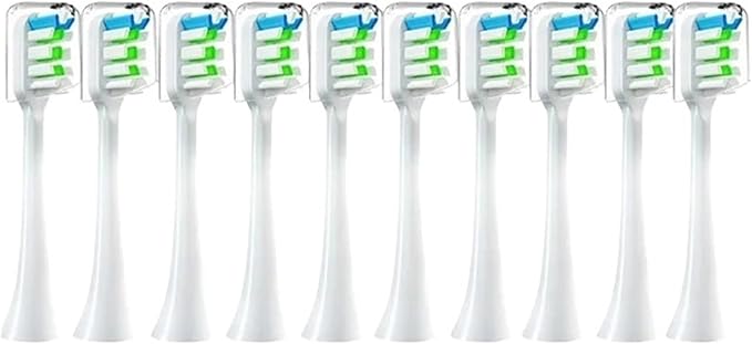20PCS Replacement Brush HeadsCompatible for X3/X3U/X5 Toothbrush Soft Suitable Vacuum Bristle Nozzles(20pcs White)
