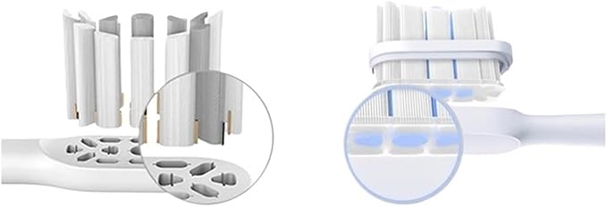 10pcsCompatible for Mijia T302 Replacement Brush Heads Electric Toothbrush Protect Soft