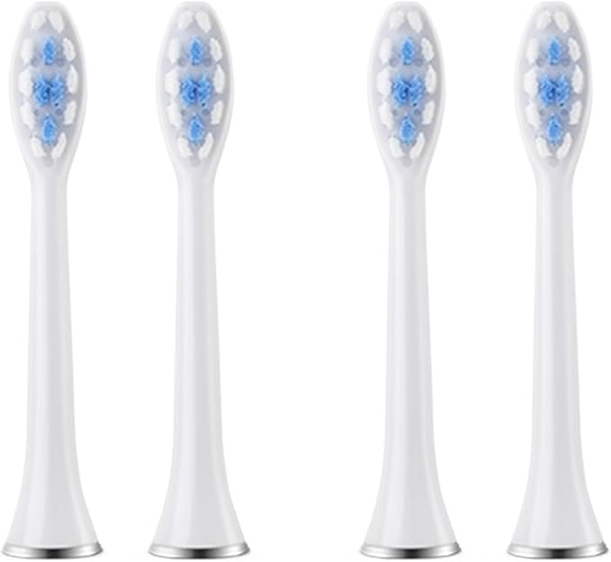Compatible for SUBORT S7 Brush Heads Electric Toothbrush(4 White Brush Head)