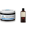 Cremo Premium Barber Grade Hair Styling Thickening Paste High Hold Low Shine 4 Oz &amp Rich-Lathering Italian Bergamot Body Wash for Men Notes of Italian Bergamot Neroli Blossom