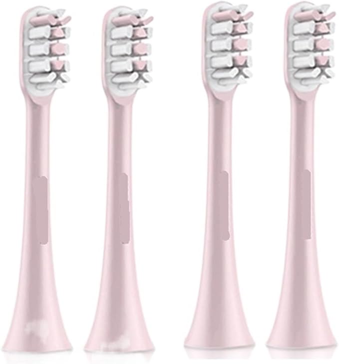 4PCS Electric Toothbrush Heads ReplacementCompatible for SOOCAS X1 X3 X3U X5 Teeth Brush Replacement(Black 4 pcs)