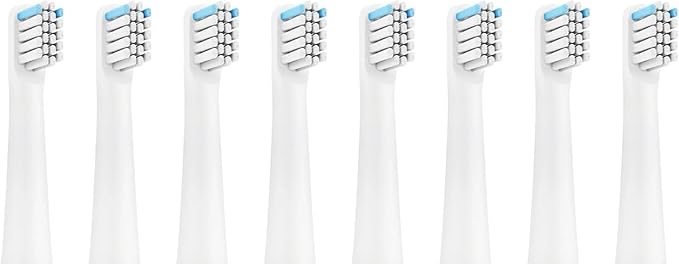 for Realme N1 N2 RTX2103 SN301 Electric Toothbrush Replacement Heads Soft Dupont Bristle Nozzles4/8/16pcs(8PCS White)