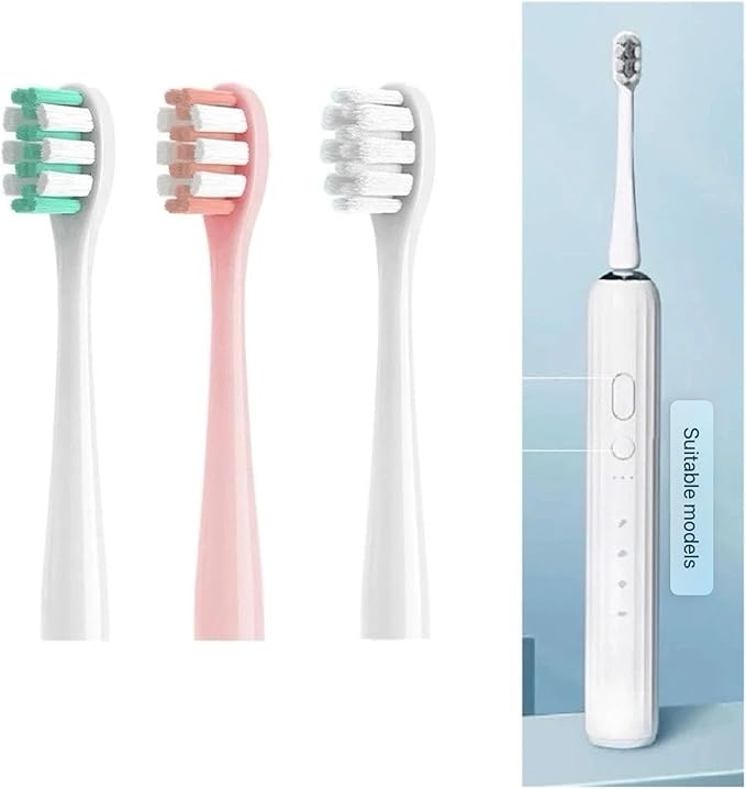 Replacement Toothbrush Head Compatible for Nandme NX7000 Soft Bristle Tooth Brush（16pcs）(16PINK Clean Type)