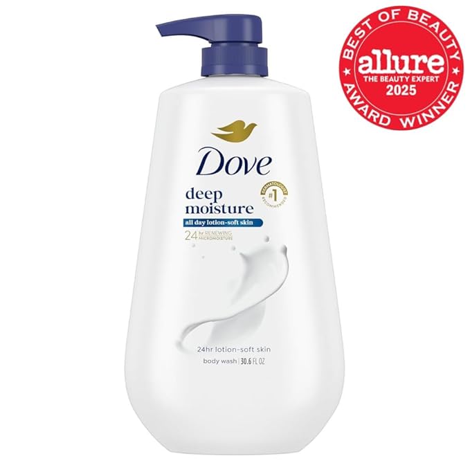 Dove Body Wash Holiday Gift Set – Deep Moisture &amp Antibacterial 2-Pack (30.6 oz Each) Sulfate-Free Paraben-Free Skin Care Bundle