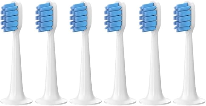 6PCS Replacement Brush Heads for T300/T500/T700 Tooth Soft Bristle Caps Vacuum Package Nozzles(Sensitive BU6Pcs)