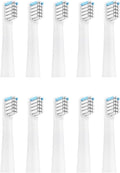 Toothbrush Replacement HeadsCompatible for Realme N1 N2 RTX2103 SN301 Soft Bristle Nozzles(10PCS)(10pcs White)