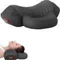 3-in-1 Heated Neck Massage Pillow | Memory Foam Cervical Support | Relaxation Pillow for Home &amp Office (Black)