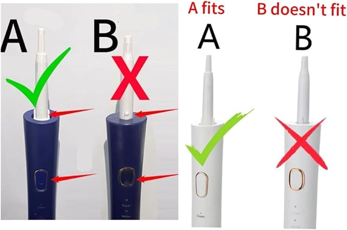 8Pcs Electric Toothbrush Replacement HeadsCompatible for ALY-HYS01W/HYUNDAI XM-806/TSOP/Royalstar/INPHIC Brush Bristles Nozzles