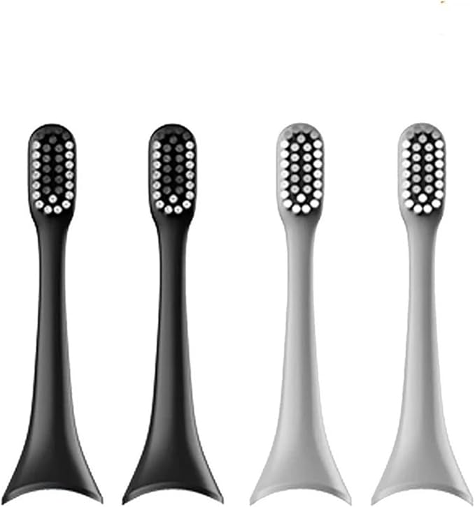 Compatible for ENCHEN T+/T2 Electric Toothbrush Head Accessories Adult Replacement Brush Nozzle8pcs(Black 8pcs)