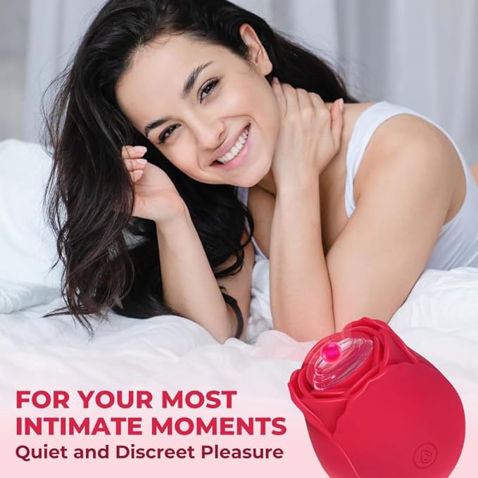 2026 Upgraded Version 10 Intense Suction Patterns 10 Continuous Insertion Rose Adult Tool 2025 Women Toys Automatic Electric Adult Toys Machine USB Rechargeable XJH-Red13