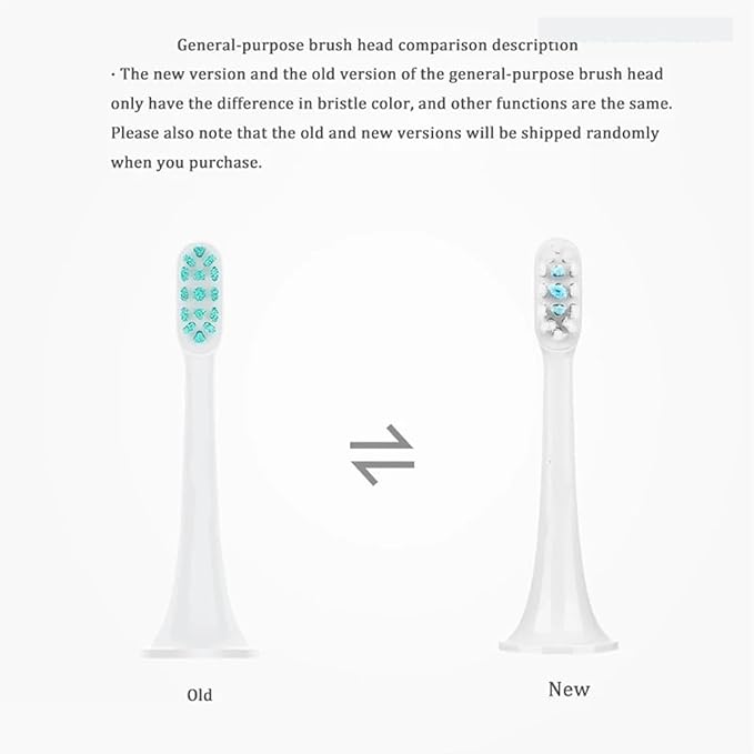 Compatible for 3-6pcs T300 T500 Toothbrush Heads Teethbrush Replacement Brush Head(Blue 3PCS)