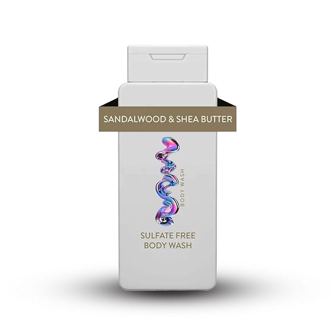 Vivid Green Store Body Wash Sandalwood &amp Shea Butter – Moisturizing Cleanser – Sulfate-Free Paraben-Free – For All Skin Types – 18 fl oz Bottle