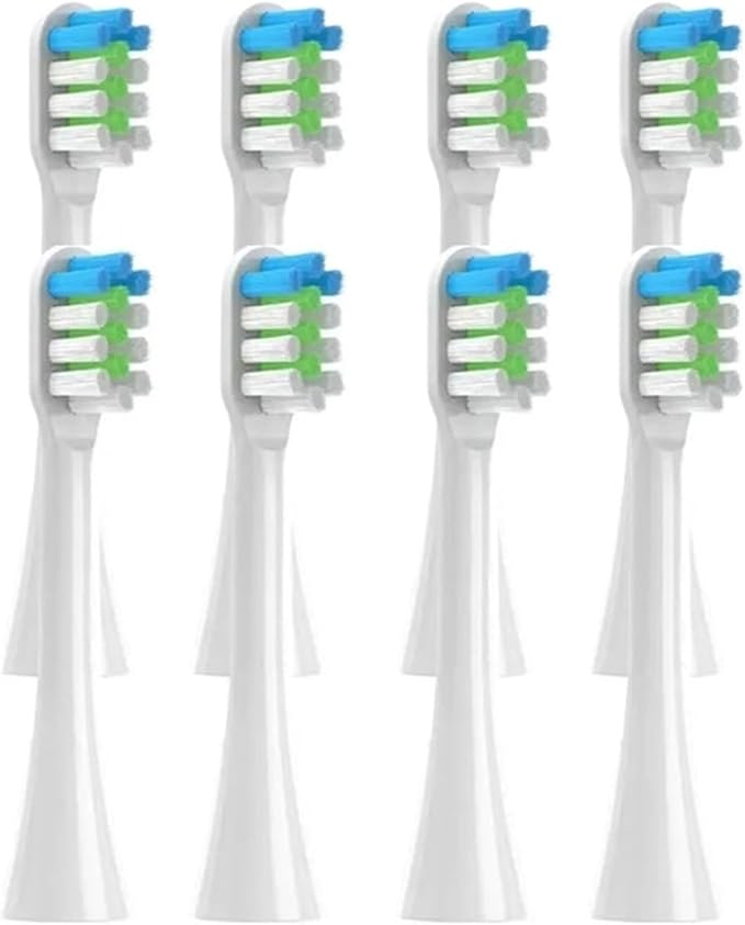 8PCSSuitable Compatible for Sense Electric Toothbrush Heads(White)
