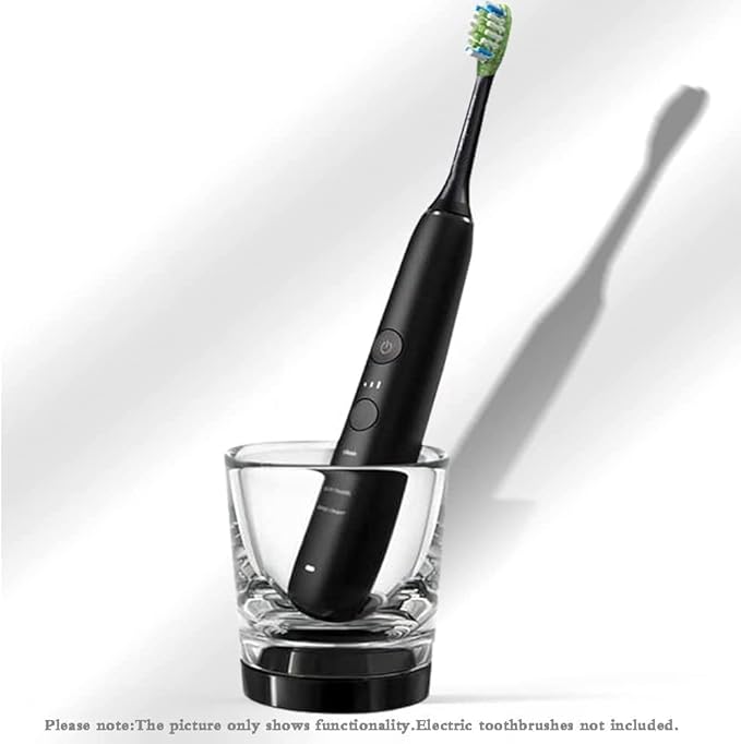 Replacement Electric Toothbrush Charger Base Charger Glass Cup CBA2001 Compatible with Philips Smart 9300 9500 9700 Series Replacement Soni Care for HX9901 HX9903 HX9924 HX9954 HX9957 HX9984