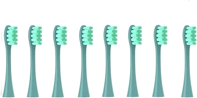 Replacement Brush Heads Compatible for Oclean X/X PRO/ Z1/ F1/ One/Air 2 /SE Sonic Electric Toothbrush Head Soft Bristle Nozzles(8 Green)