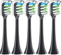 Replacement Brush Heads Compatible for X3 X5 V1 X3U 5-10pcs Bristle Electric Toothbrush Sealed Packed(5black)
