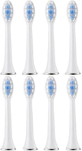 8pcs Replacement Toothbrush Heads Compatible for Revyline RL010 Accessories Nozzles Bristles(8PCS White)