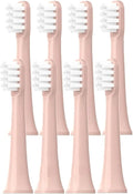 8PCS Toothbrush Replacement Heads for Electric Head White/Pink(8 Pink-Standard)
