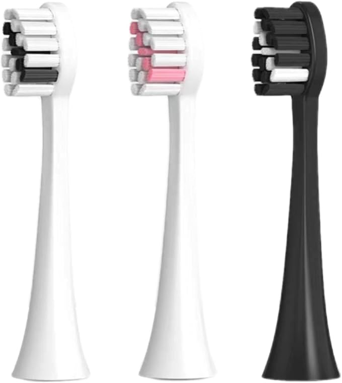 Toothbrush Replacement HeadsCompatible for 2725/S2/S5/SX/SG972 Y7 Brush Nozzle 32 Pcs(32Black)