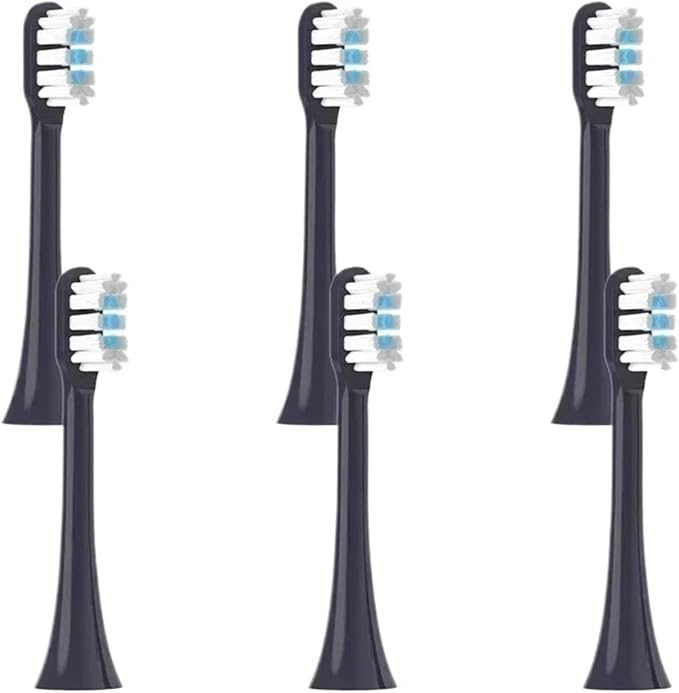 ReplaceableCompatibility for XIAOMI MIJIA T302 Brush Heads Sonic Electric Toothbrush Soft Vacuum Refills Nozzles 6pcs