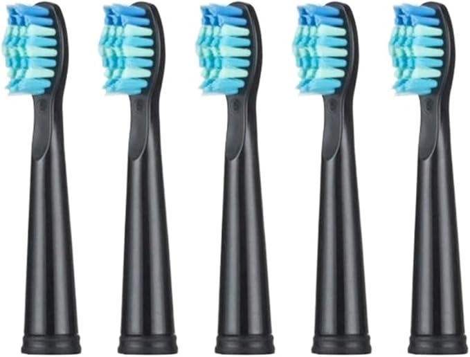 Compatible for Replacment Tooth Brush Head Electric Toothbrush Heads Comfortable Soft Bristle SG-507B/908/909/917/610/659/719(Black)