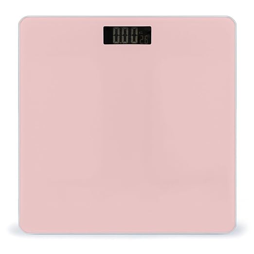 Men's Fashion Automatic Switch Digital Bathroom Weighing Scale Smart Scale Light Pink