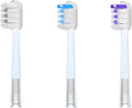 10 Pcs Replacement Toothbrush HeadsCompatible for Laifen Wave Electric Transparent(10pcs Violet)