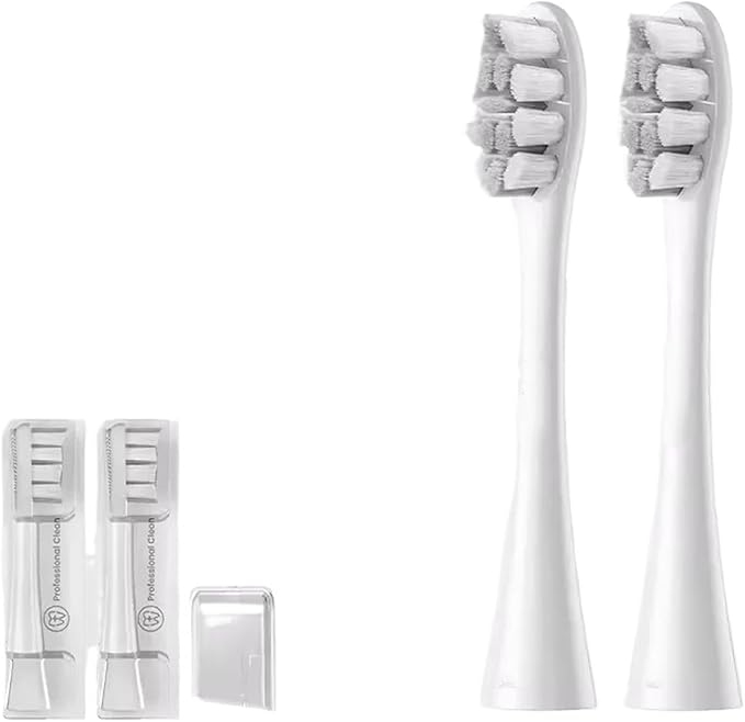 Replacement Brush HeadsCompatible for X/X PRO/ Z1/ F1/ One/Air 2 Sonic Electric Toothbrush Head(P1C10 2PCS)